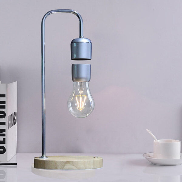 16W Magnetic Levitation Decoration Technology Toy Bend LED Floating Bulb Home Table Lamp - Image 2