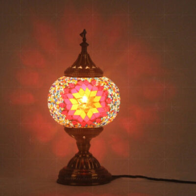 Bedroom Study Romantic Style Mosaic Decorative Table Lamp, Plug Type:EU Plug(FX-1502)