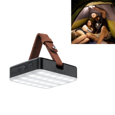 Naturehike NH18Y001-A Outdoor Camping Light Strong Light LED Charging Tent Hanging Lamp(Black)