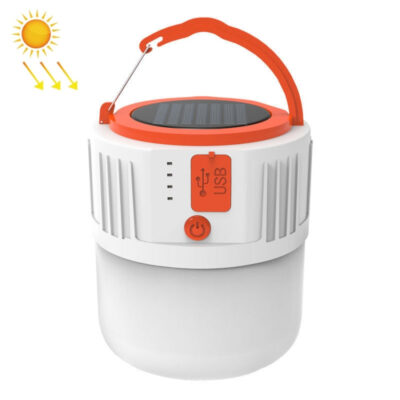 Solar LED Bulb Light Household Emergency Light Mobile Night Market Lamp, Style: V65 80W 24 LED 2 Battery