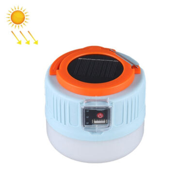 Solar Camping Light Household Outdoor LED Lighting Bulb Light, Style: 509 Charging (Blue Orange)