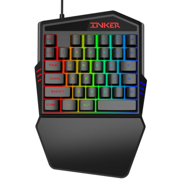 T-WOLF Mobile Gaming One-Handed Keyboard，Specification： T19 Keyboard